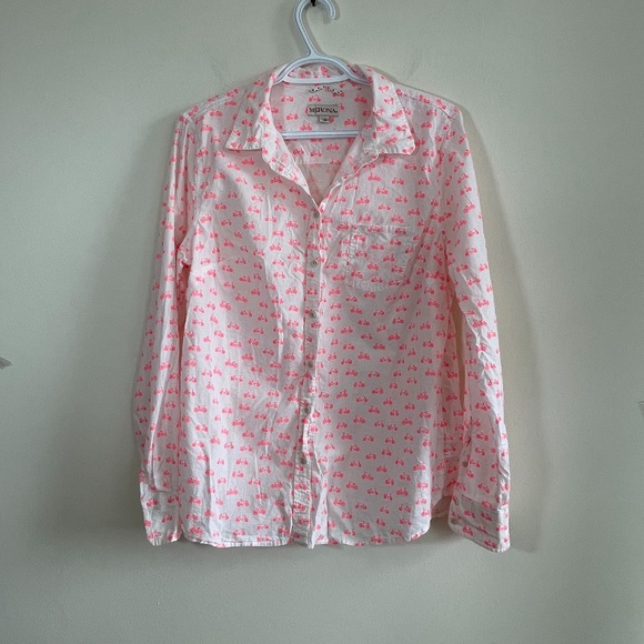 Merona Novelty Bicycle Print Top - Picture 2 of 5